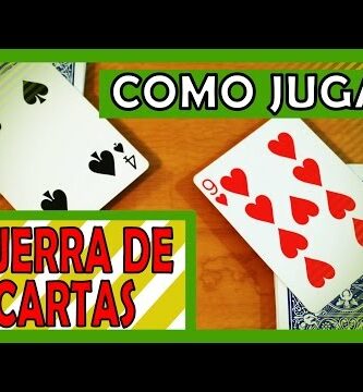 Guerra con cartas: Aprende cómo jugar y gana como un experto